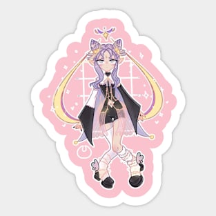 moon fairy woman Sticker